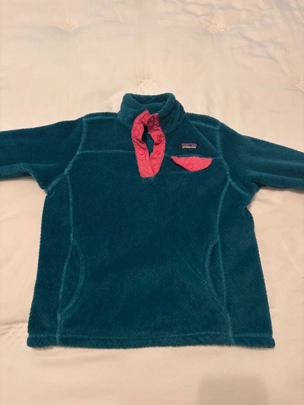 Girls Patagonia Synchilla Snap-Up Sweater - Size 7/8 (Small)